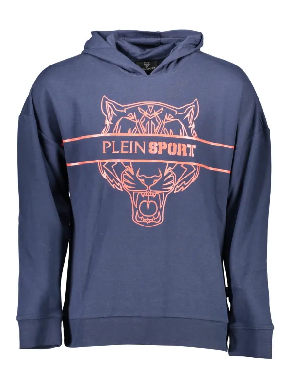 Plein Sport Herren LANGARM-KAPUZENPULLOVER Blau