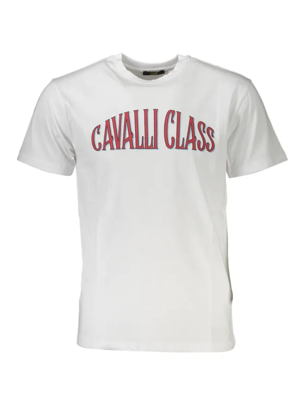 Cavalli Class Herren KURZARM-T-SHIRT Weiß | online kaufen