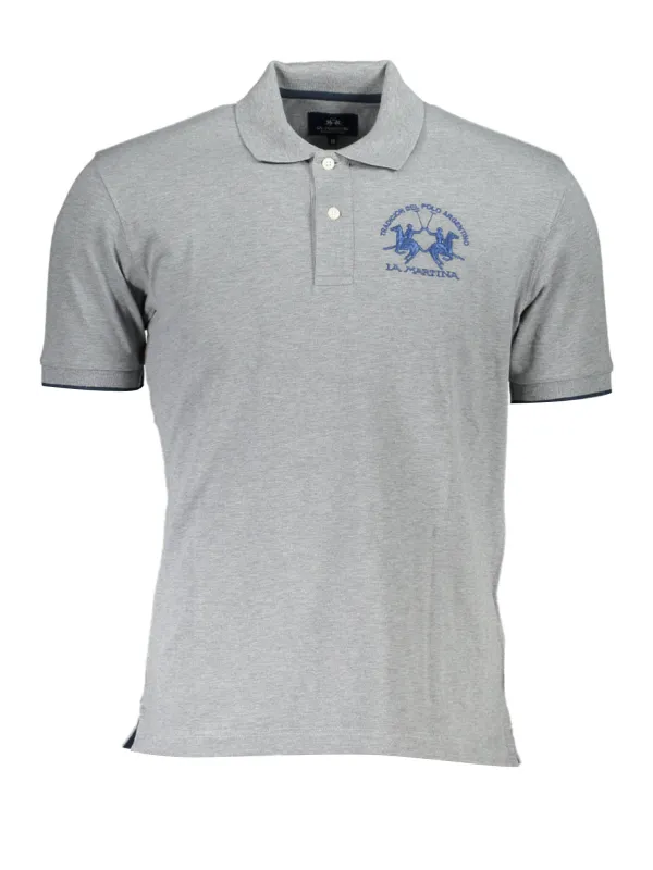 LA MARTINA Herren KURZARM-POLOSHIRT Grau | online kaufen