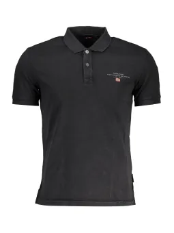 Napapijri Herren KURZARM-POLO Schwarz | online kaufen