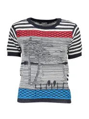 Desigual Damen KURZARM-T-SHIRT Blau | online kaufen