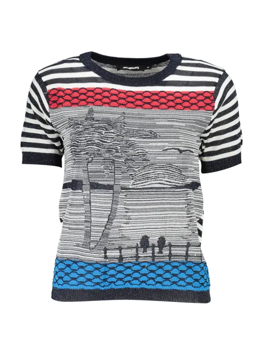 Desigual Damen KURZARM-T-SHIRT Blau | online kaufen