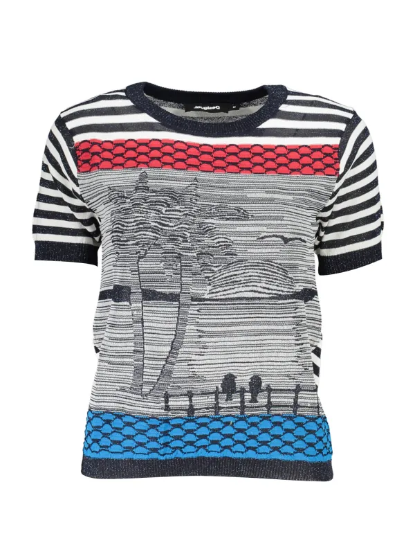Desigual Damen KURZARM-T-SHIRT Blau | online kaufen