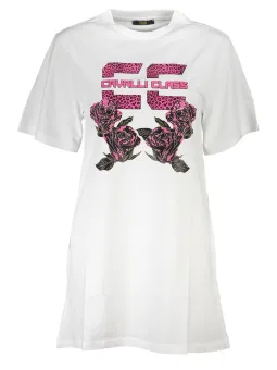 Cavalli Class Damen Kleid in Weiß mieten - Flex-Fashion
