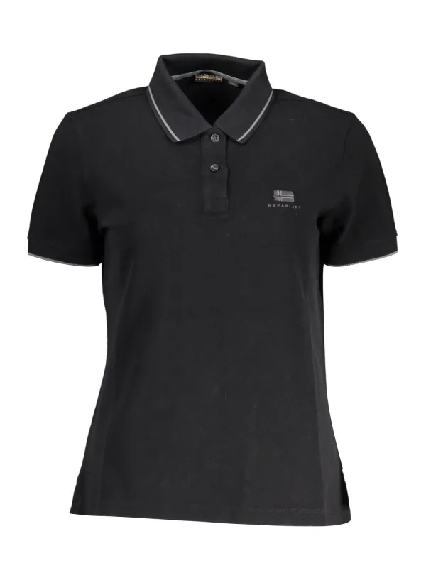 Napapijri Damen KURZARM-POLO Schwarz | online kaufen