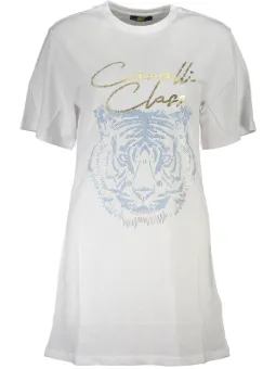 Cavalli Class Damen T-Shirt Weiß mieten | Flex-Fashion Verleih