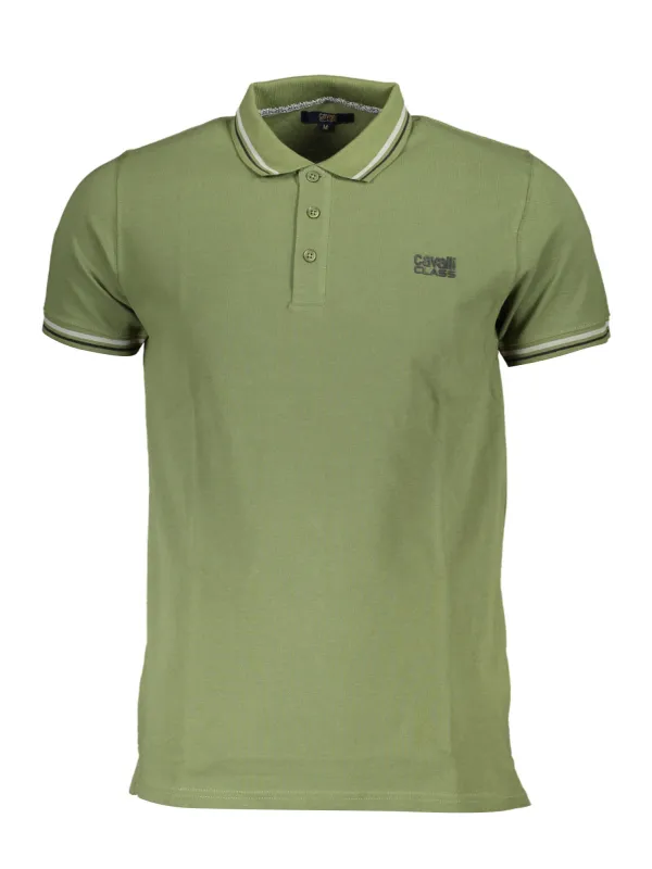 Cavalli Class Herren KURZARM-POLO Grün | online kaufen