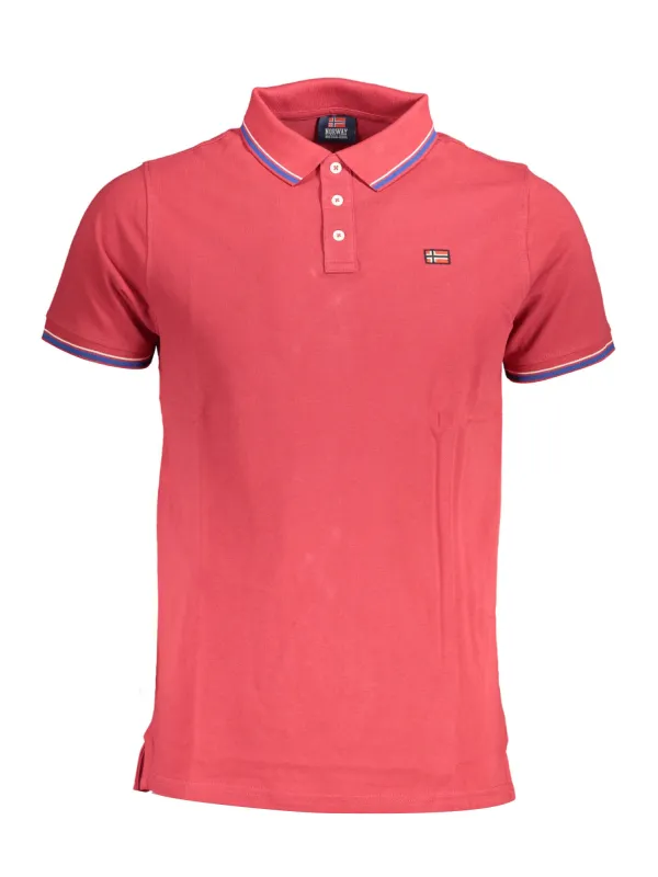 NORWAY 1963 Herren KURZARM-POLO Rot | online kaufen