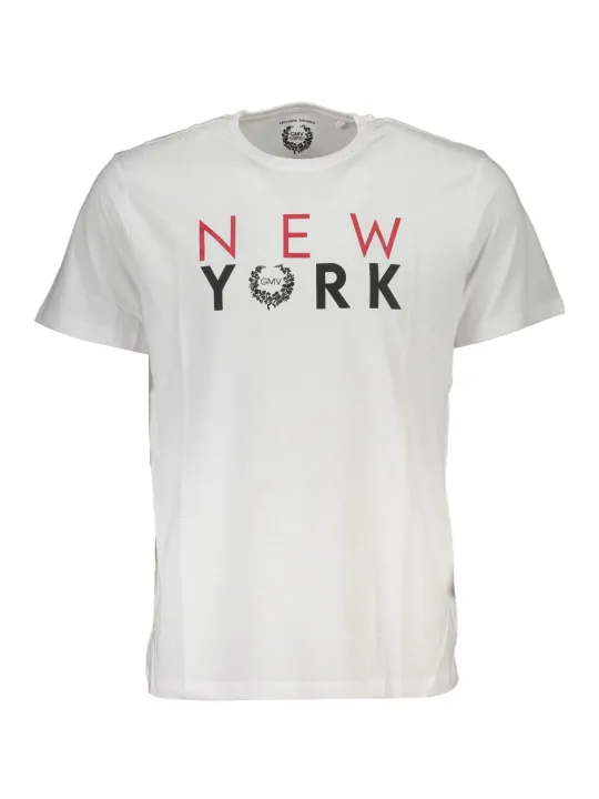 GIAN MARCO VENTURI Herren KURZARM-T-SHIRT Weiß