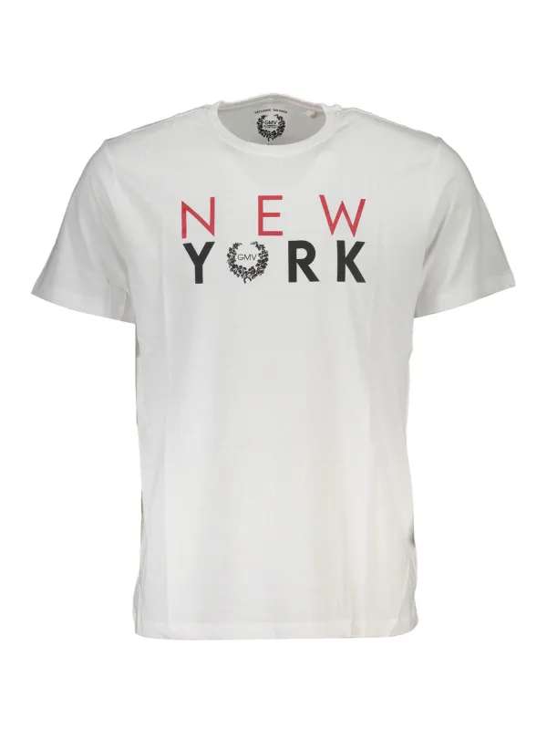 GIAN MARCO VENTURI Herren KURZARM-T-SHIRT Weiß