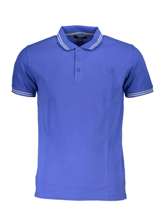 Cavalli Class Herren KURZARM-POLOSHIRT Blau | online kaufen