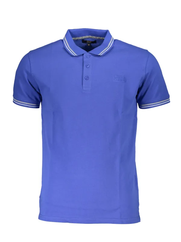Cavalli Class Herren KURZARM-POLOSHIRT Blau | online kaufen