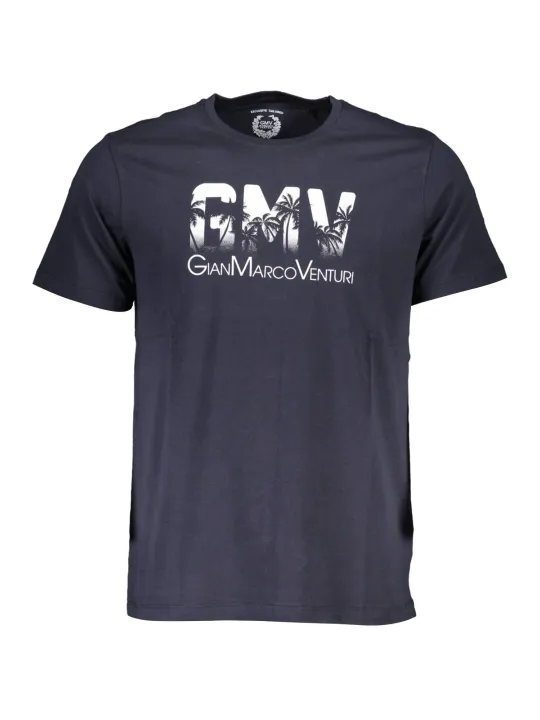 GIAN MARCO VENTURI Herren KURZARM-T-SHIRT Blau