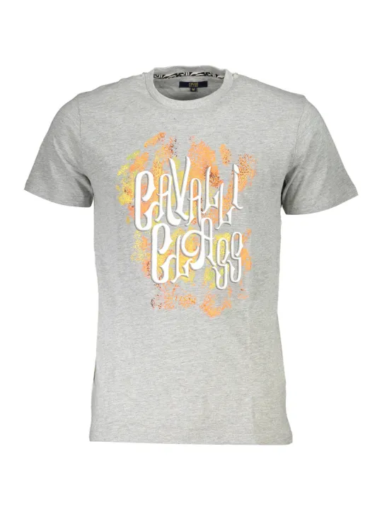 Cavalli Class Herren KURZARM-T-SHIRT Grau | online kaufen