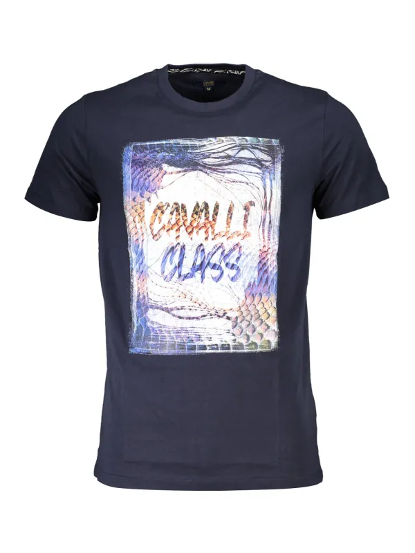 Cavalli Class Herren KURZARM-T-SHIRT Blau | online kaufen