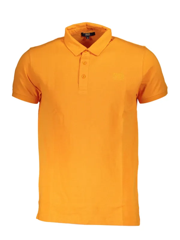 Cavalli Class Herren KURZARM-POLOSHIRT Orange