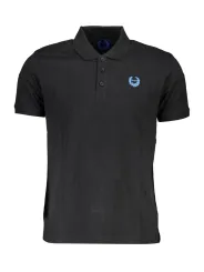 GIAN MARCO VENTURI Herren KURZARM-POLOSHIRT Schwarz