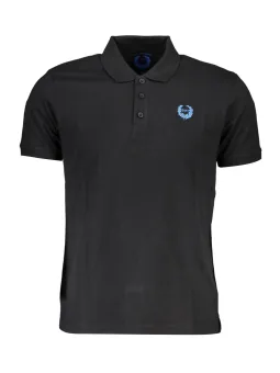 GIAN MARCO VENTURI Herren KURZARM-POLOSHIRT Schwarz