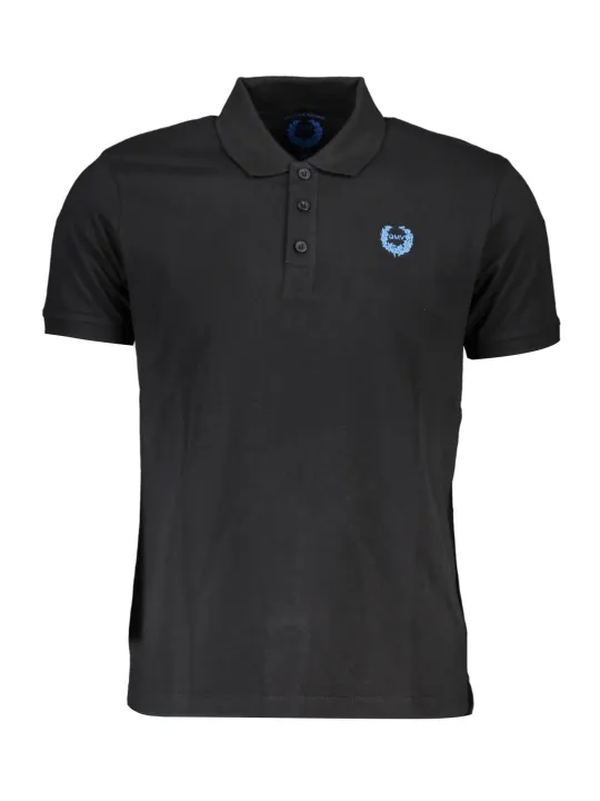 GIAN MARCO VENTURI Herren KURZARM-POLOSHIRT Schwarz