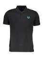 GIAN MARCO VENTURI Herren KURZARM-POLOSHIRT Schwarz