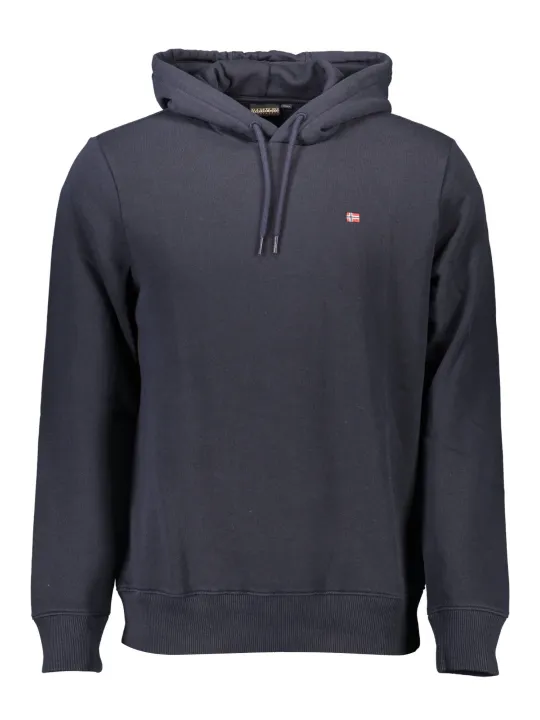 Napapijri Herren LANGARM-KAPUZENPULLOVER Blau