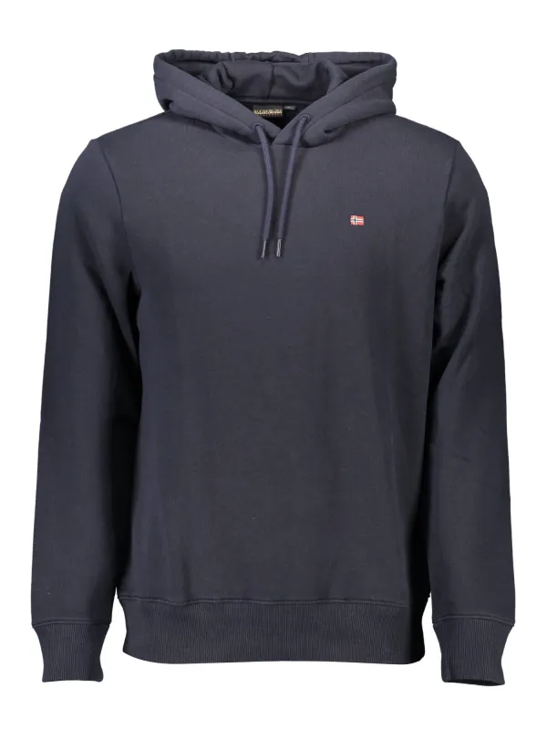 Napapijri Herren LANGARM-KAPUZENPULLOVER Blau