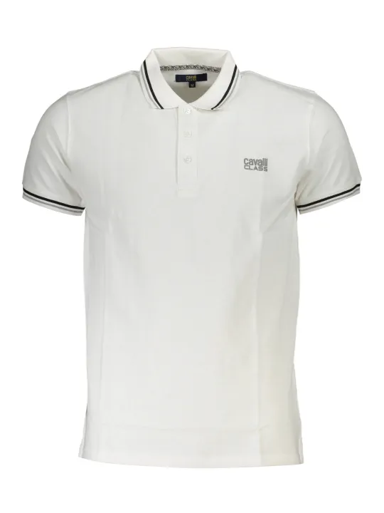 Cavalli Class Herren KURZARM-POLO Weiß | online kaufen