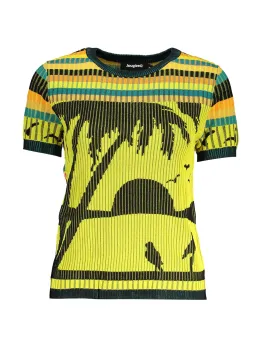 Desigual Damen T-Shirt Gelb mieten – Flex-Fashion Verleih