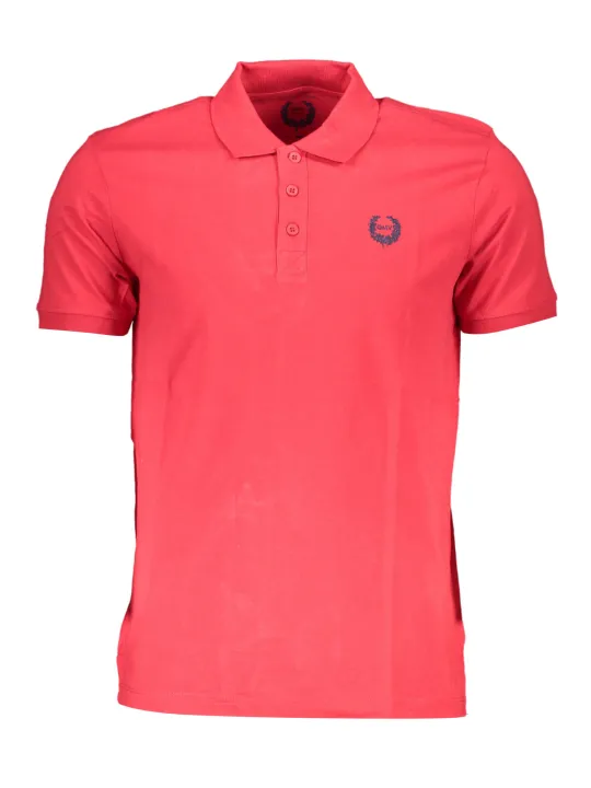 GIAN MARCO VENTURI Herren KURZARM-POLOSHIRT Rot