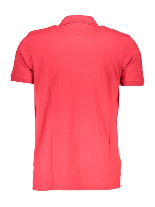GIAN MARCO VENTURI Herren KURZARM-POLOSHIRT Rot