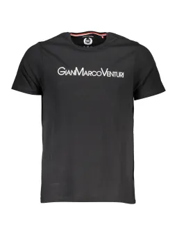 GIAN MARCO VENTURI Herren KURZARM-T-SHIRT Schwarz