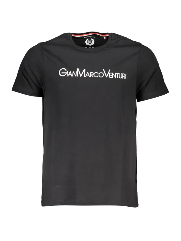 GIAN MARCO VENTURI Herren KURZARM-T-SHIRT Schwarz