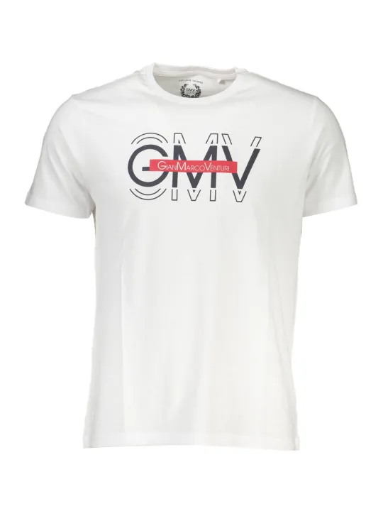 GIAN MARCO VENTURI Herren KURZARM-T-SHIRT Weiß