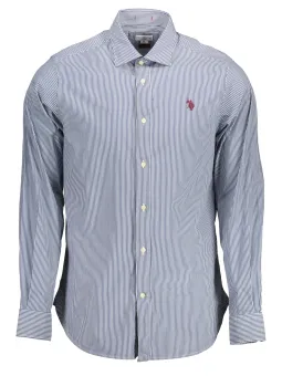 U.S. POLO Herrenhemd Blau mieten - Flex-Fashion Verleih