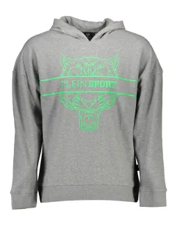 Plein Sport Herren LANGARM-KAPUZENPULLOVER Grau