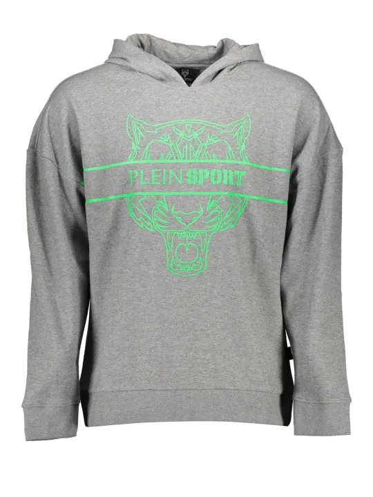 Plein Sport Herren LANGARM-KAPUZENPULLOVER Grau