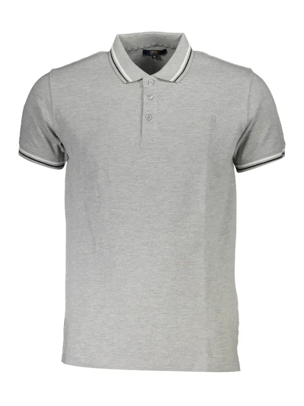 Cavalli Class Herren KURZARM-POLOSHIRT Grau | online kaufen