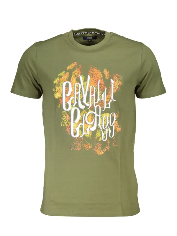 Cavalli Class Herren KURZARM-T-SHIRT Grün | online kaufen