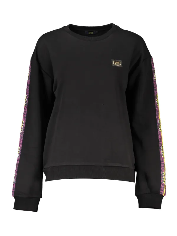 Cavalli Class Damen LANGARM-SWEATSHIRT Schwarz