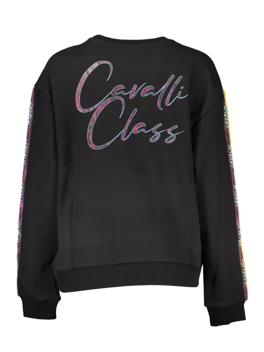 Cavalli Class Damen LANGARM-SWEATSHIRT Schwarz