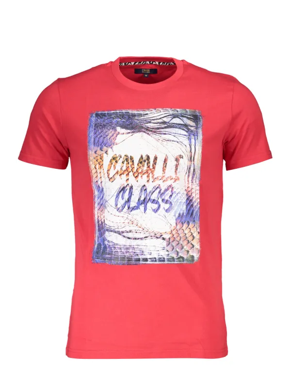 Cavalli Class Herren KURZARM-T-SHIRT Rot | online kaufen