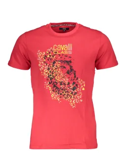 Cavalli Class Herren KURZARM-T-SHIRT Rot | online kaufen