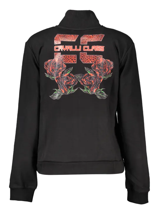 Cavalli Class Damen LANGARM-SWEATSHIRT Schwarz