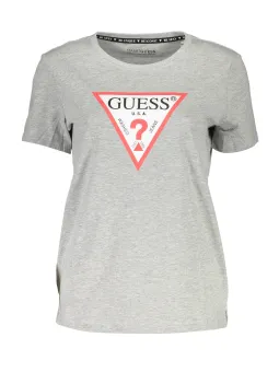 GUESS Jeans Damen T-Shirt Grau mieten | Flex-Fashion Verleih