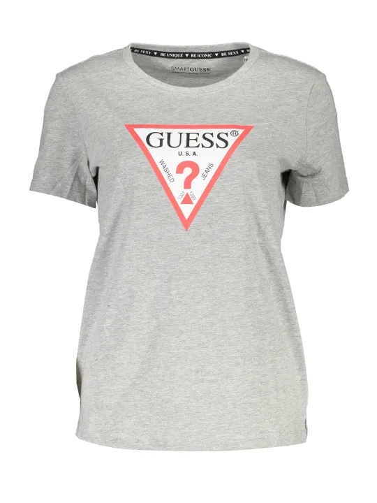 GUESS JEANS Damen KURZARM-T-SHIRT Grau | online kaufen