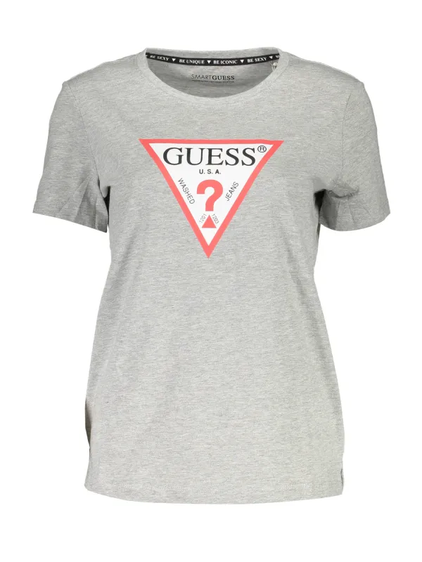 GUESS JEANS Damen KURZARM-T-SHIRT Grau | online kaufen
