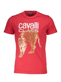 Cavalli Class Herren KURZARM-T-SHIRT Rot | online kaufen