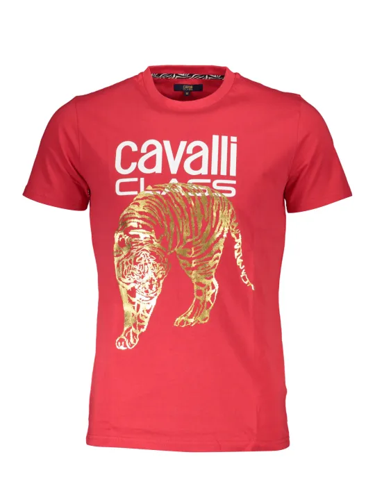 Cavalli Class Herren KURZARM-T-SHIRT Rot | online kaufen