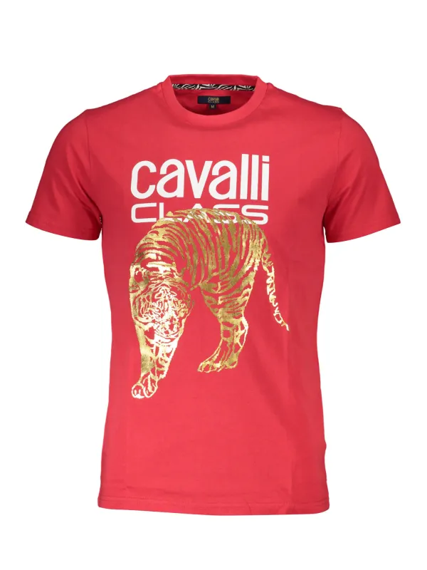 Cavalli Class Herren KURZARM-T-SHIRT Rot | online kaufen