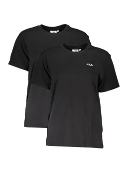 Fila Damen Kurzarm-T-Shirt Schwarz mieten - Flex-Fashion